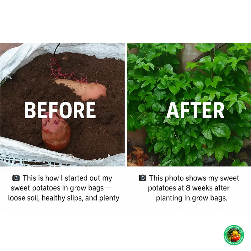 Growing Sweet Potatoes in Grow Bags - A Microsteader Guide