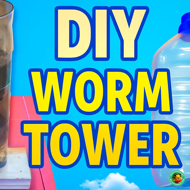 DIY Worm Tower from Recycled Bottles - No Bin Needed!