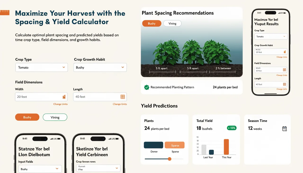 📏 Maximize Your Harvest with the Spacing & Yield Calculator